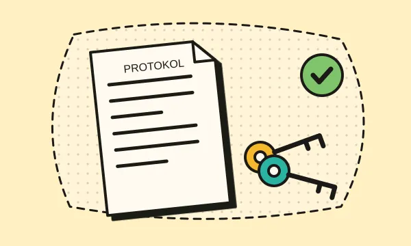 Předávací protokol a klíče od bytu
